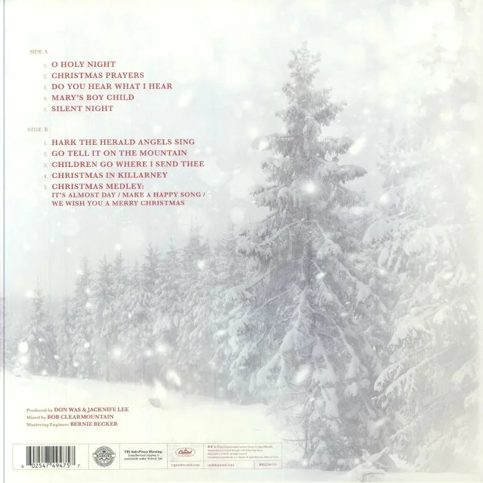 Обратная сторона обложки — Neil DIAMOND — Acoustic Christmas