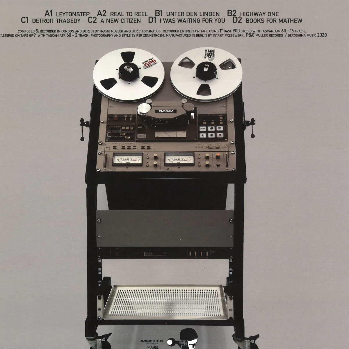 Back cover — Beroshima — Real to Reel 2x12"