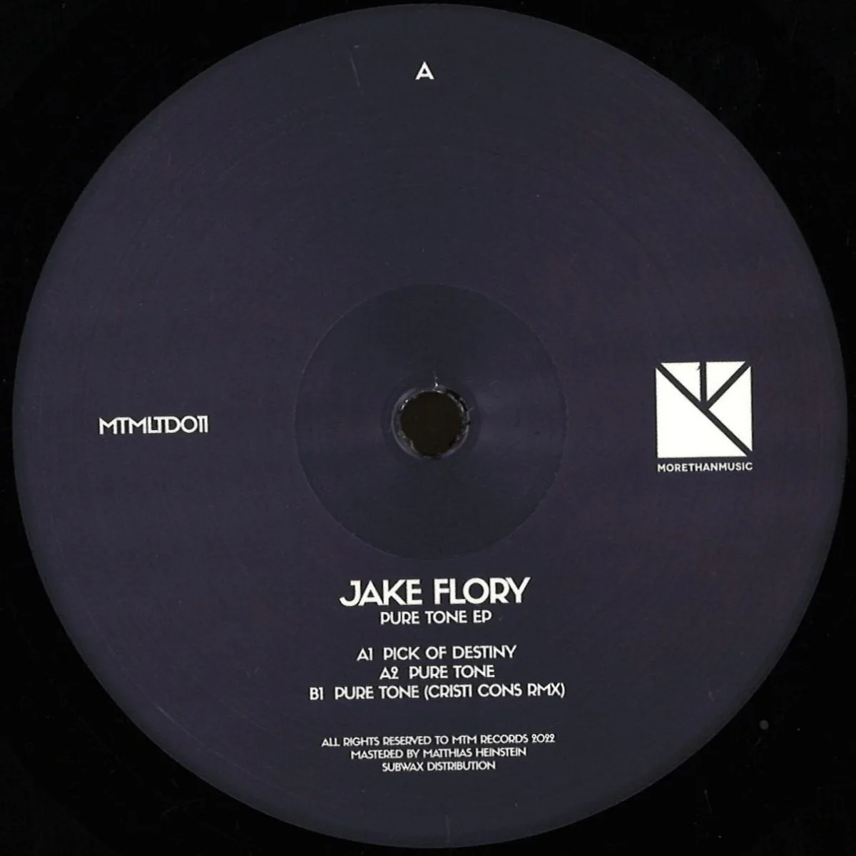 Front cover — Jake Flory — Pure Tone 2x12"