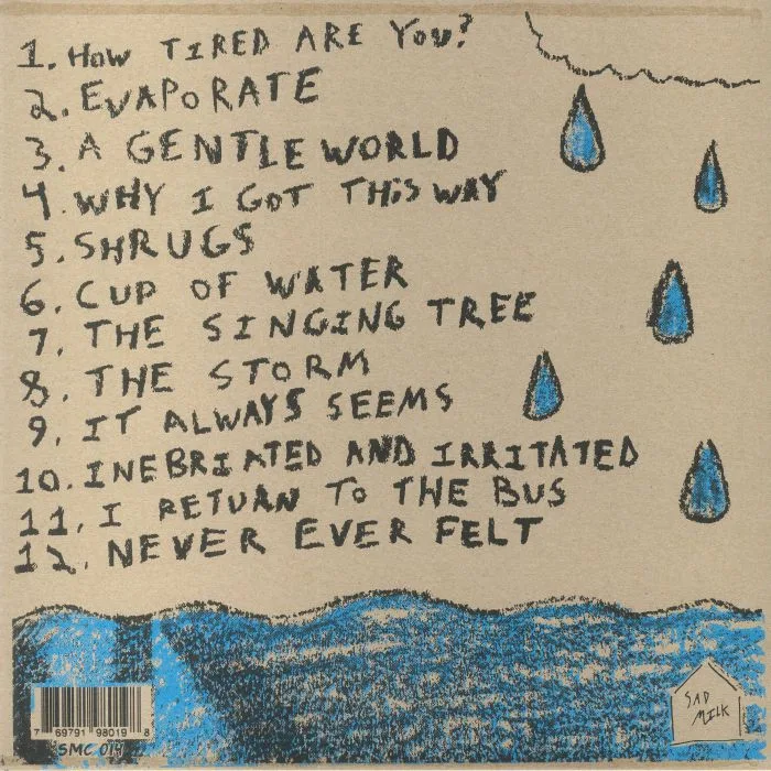Обратная сторона обложки — BILLY MACK COLLECTOR — Songs About Water & Trying To Feel Okay