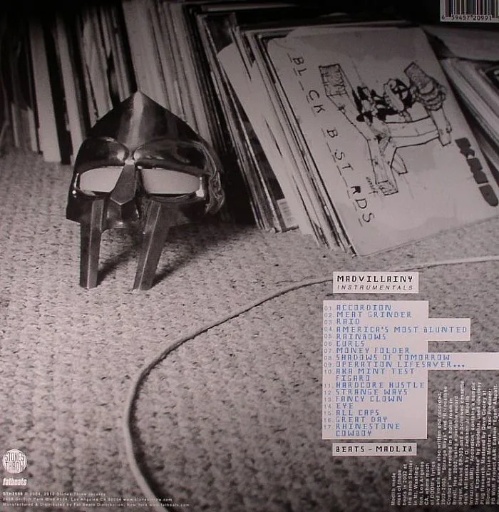 Обратная сторона обложки — MADVILLAIN aka MF DOOM / MADLIB — Madvillainy Instrumentals