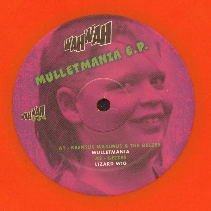 Front cover — BRENTUS MAXIMUS / GEEZER / SORTEK / THE ANTAGONIST — Mulletmania EP