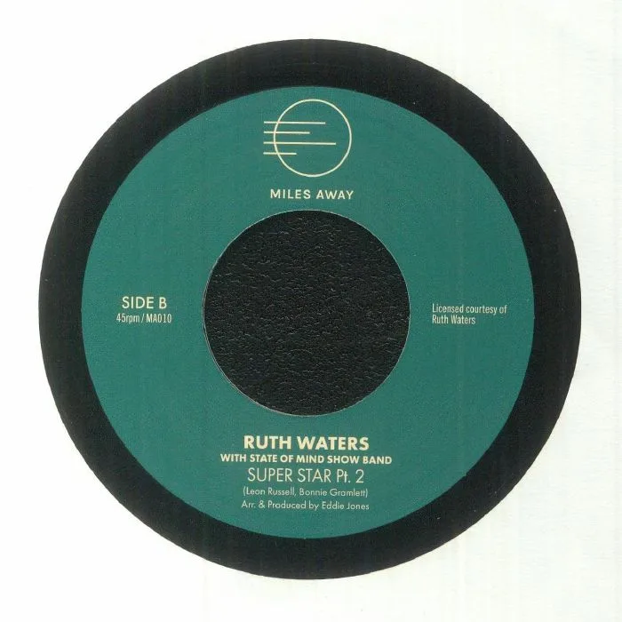 Back cover — Ruth WATERS feat STATE OF MIND SHOW BAND — Super Star