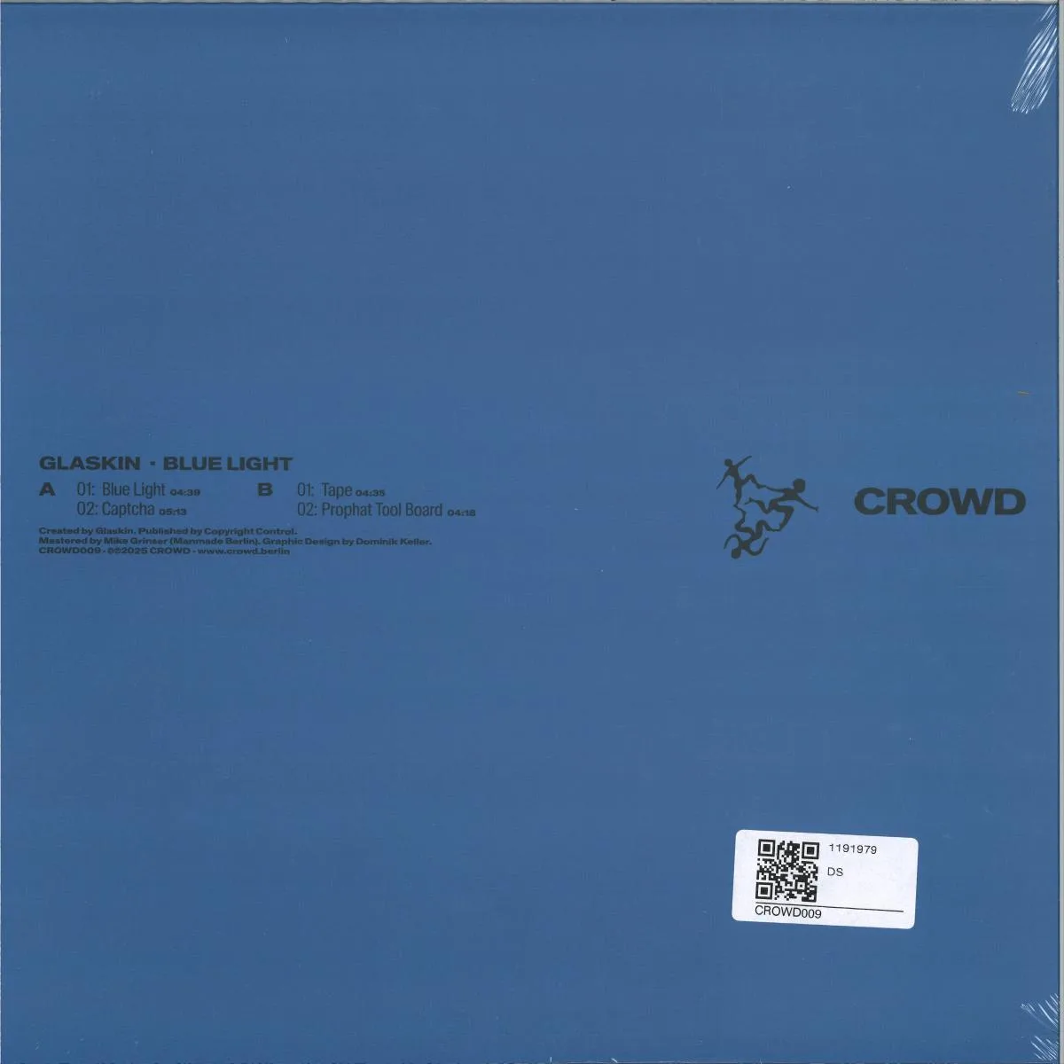 Back cover — Glaskin — CROWD009: Blue Light