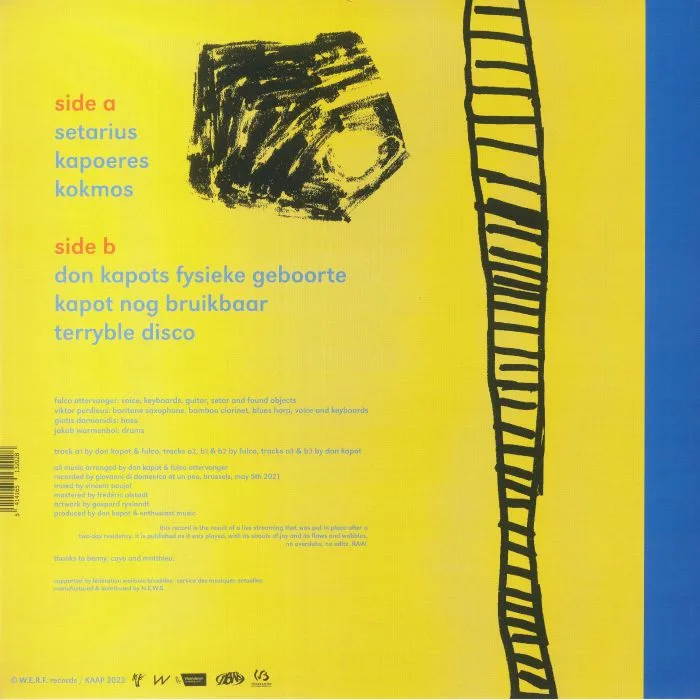 Back cover — DON KAPOT / FULCO OTTERVANGER — Un Peu Live