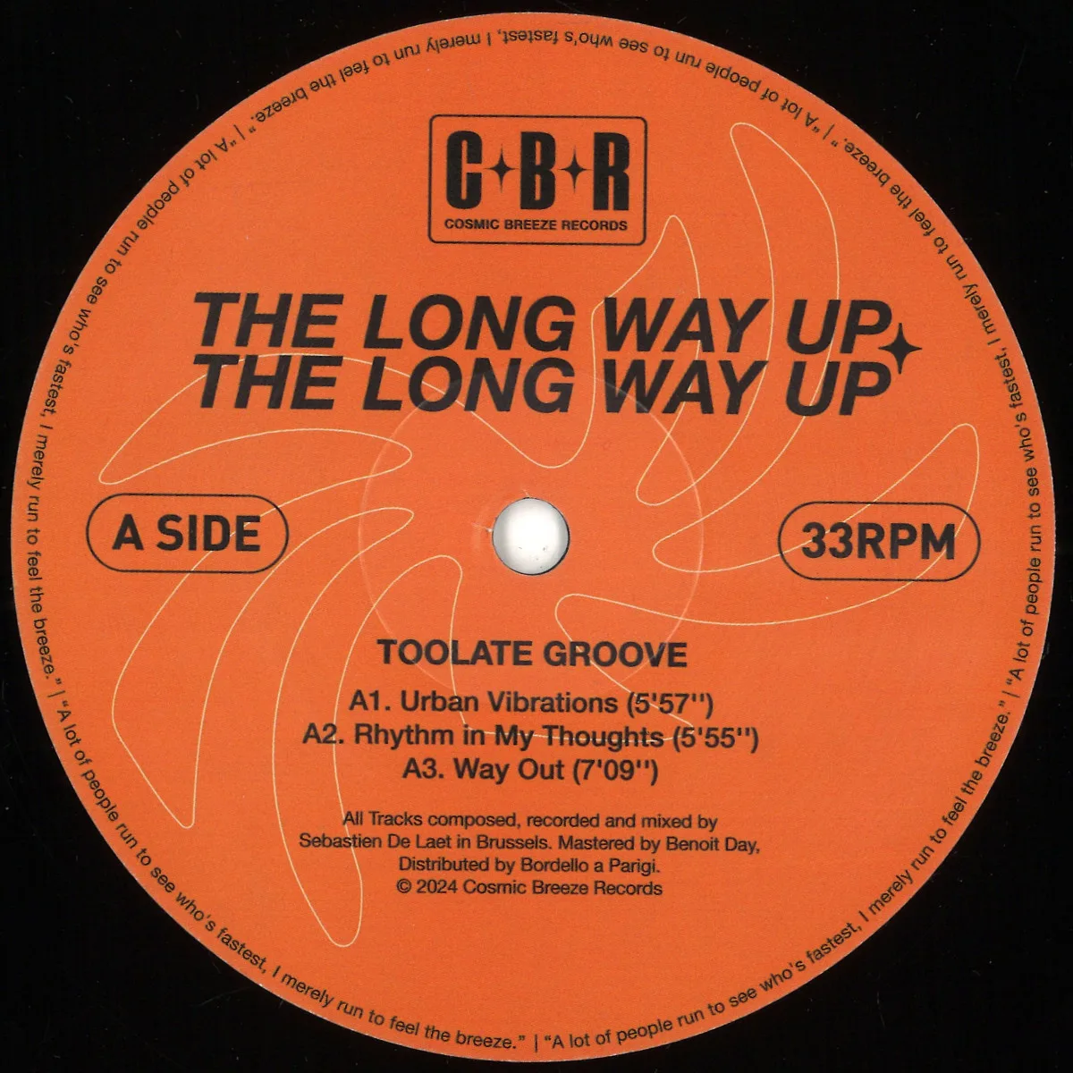 Toolate Groove/Bass Toast — THE LONG WAY UP EP