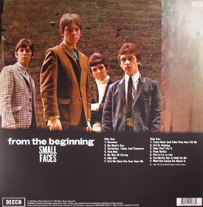 Обратная сторона обложки — SMALL FACES — From The Beginning (mono)