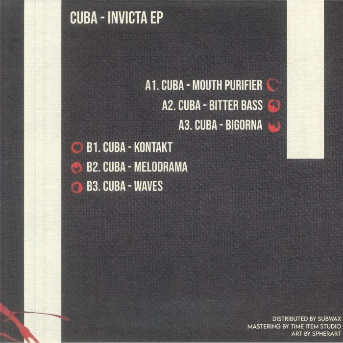 Обратная сторона обложки — CUBA — Invicta EP