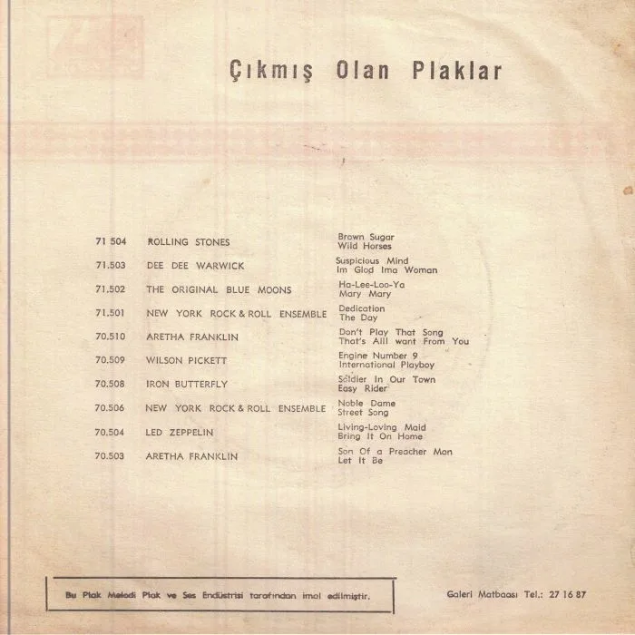 Back cover — AIR — Baby I Don't Know Where Love