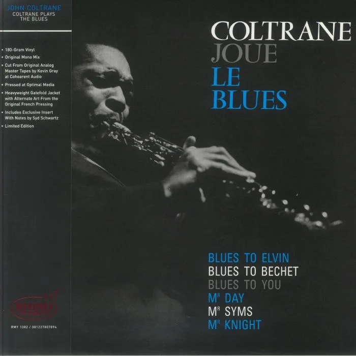 Front cover — John COLTRANE — Coltrane Plays The Blues (mono) (Rhino High Fidelity Edition)