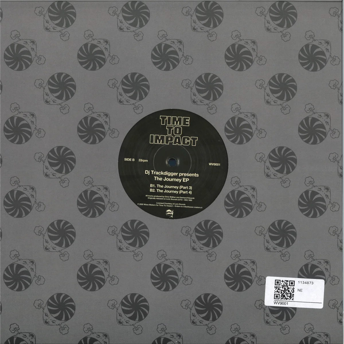 Обратная сторона обложки — Dj Trackdigger — The Journey EP