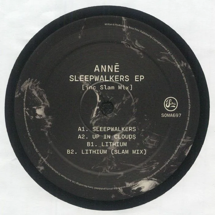 Back cover — ANNE — Sleepwalkers EP