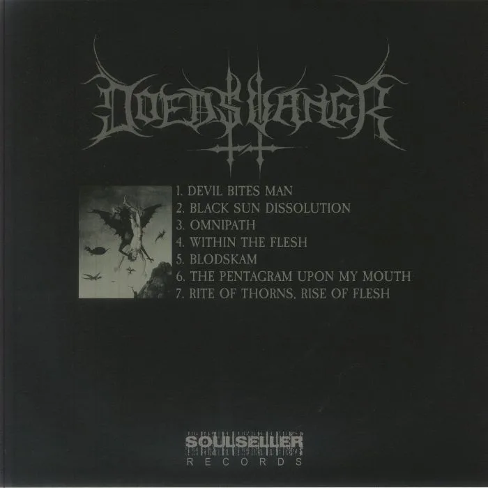Обратная сторона обложки — DOEDSVANGR — Within The Flesh