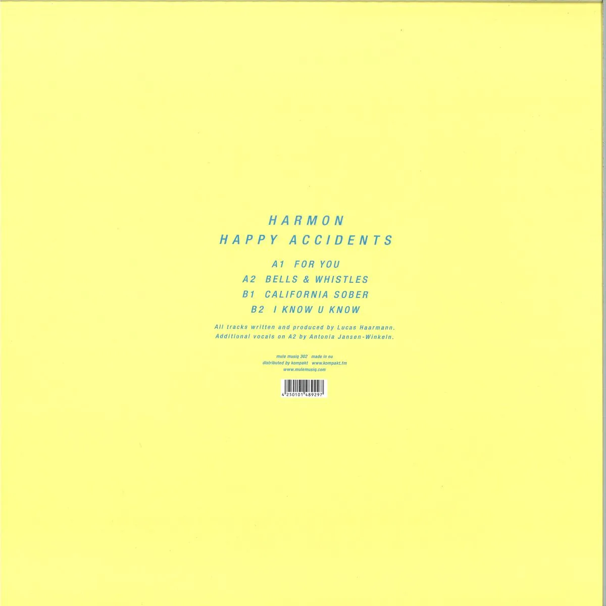 Обратная сторона обложки — Harmon — Happy Accidents