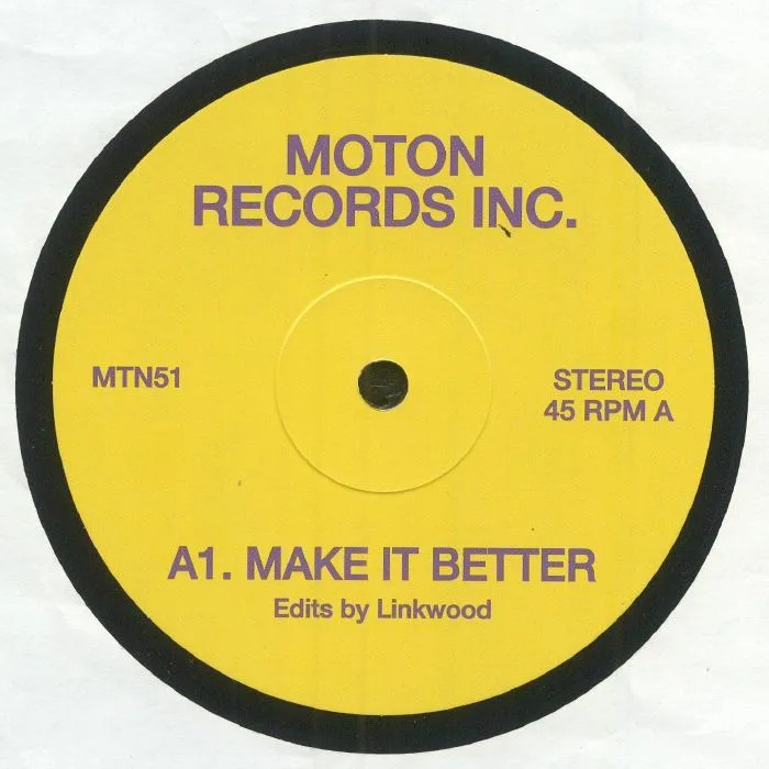 Лицевая сторона обложки — MOTON RECORDS INC — Linkwood Edits