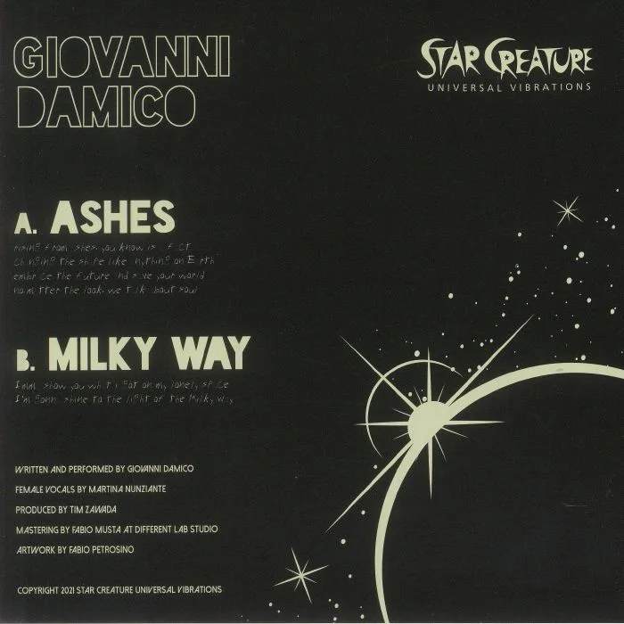 Обратная сторона обложки — Giovanni DAMICO — Ashes