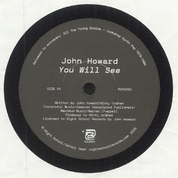 Обратная сторона обложки — Ian NORTH / JOHN HOWARD — All The Young Droids: Junk Shop Sampler (Record Store Day RSD 2025)
