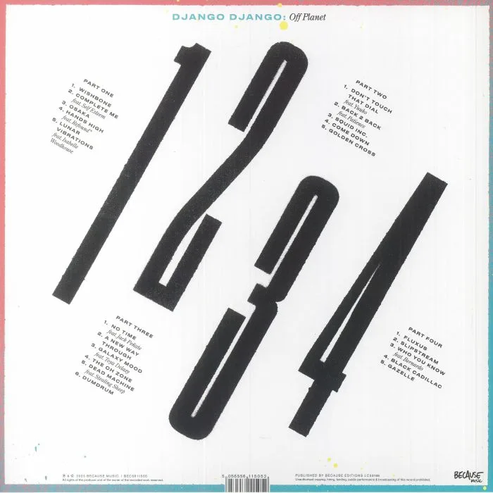 Back cover — DJANGO DJANGO — Off Planet Parts 1-4