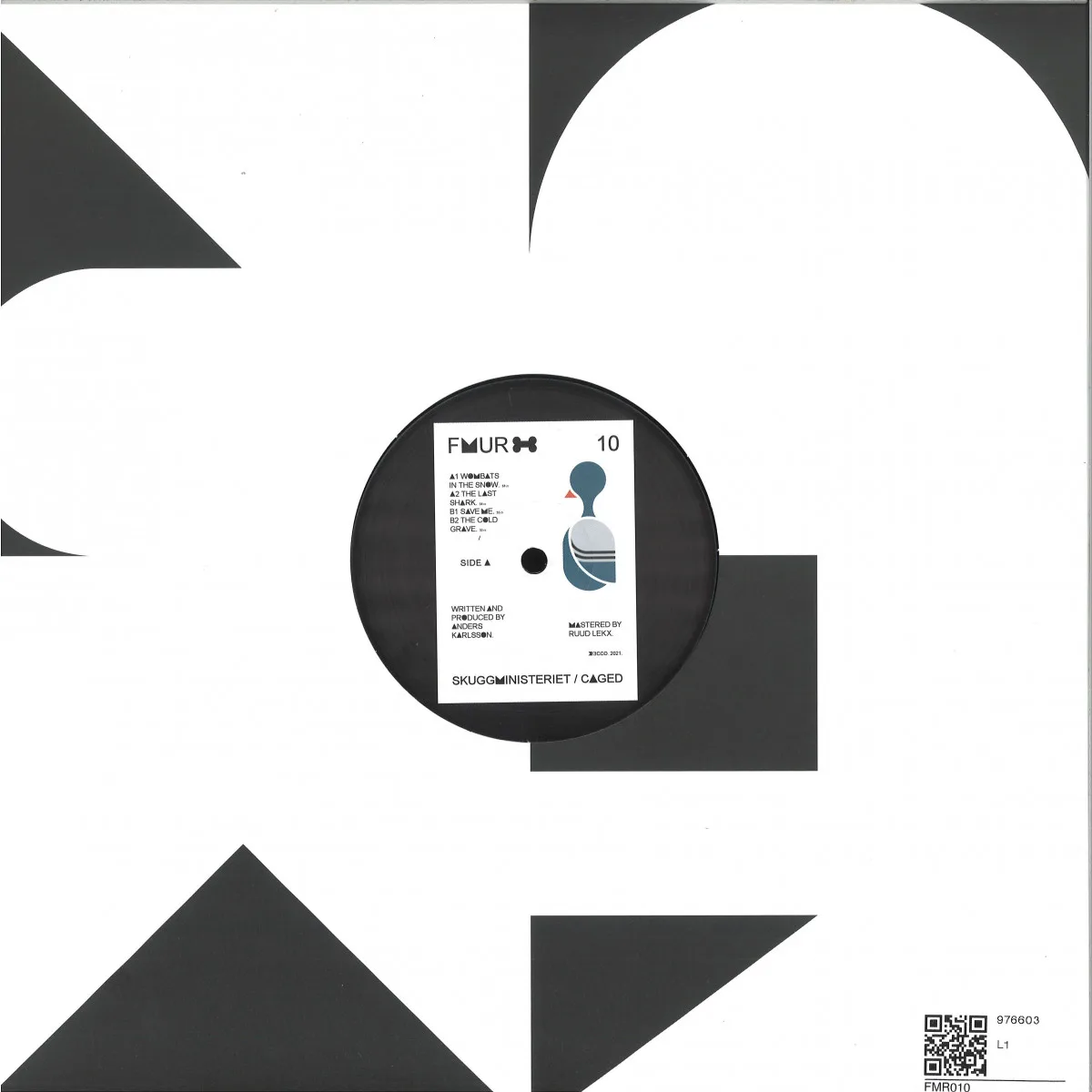 Back cover — Skuggministeriet — CAGED EP