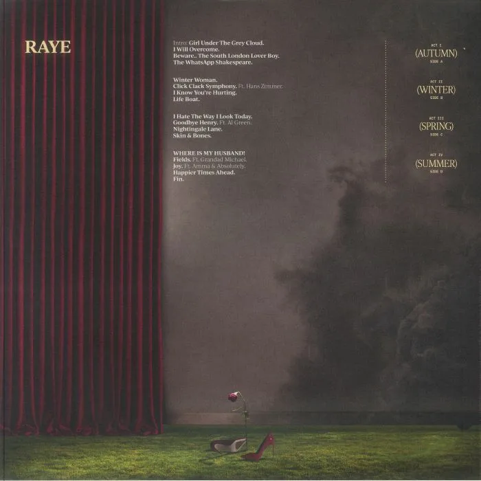 Back cover — RAYE — This Music May Contain Hope