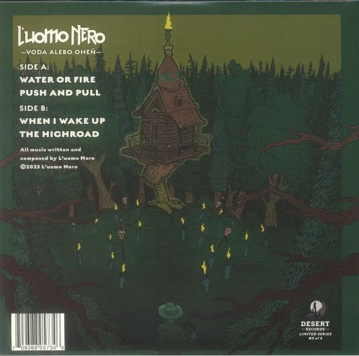 Back cover — L'UOMO NERO — Voda Alebo Ohen