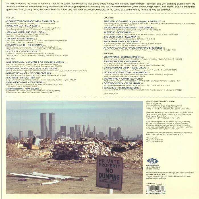 Обратная сторона обложки — Bob STANLEY / PETE WIGGS / VARIOUS — State Of The Union: The American Dream In Crisis 1967-1973 (reissue)