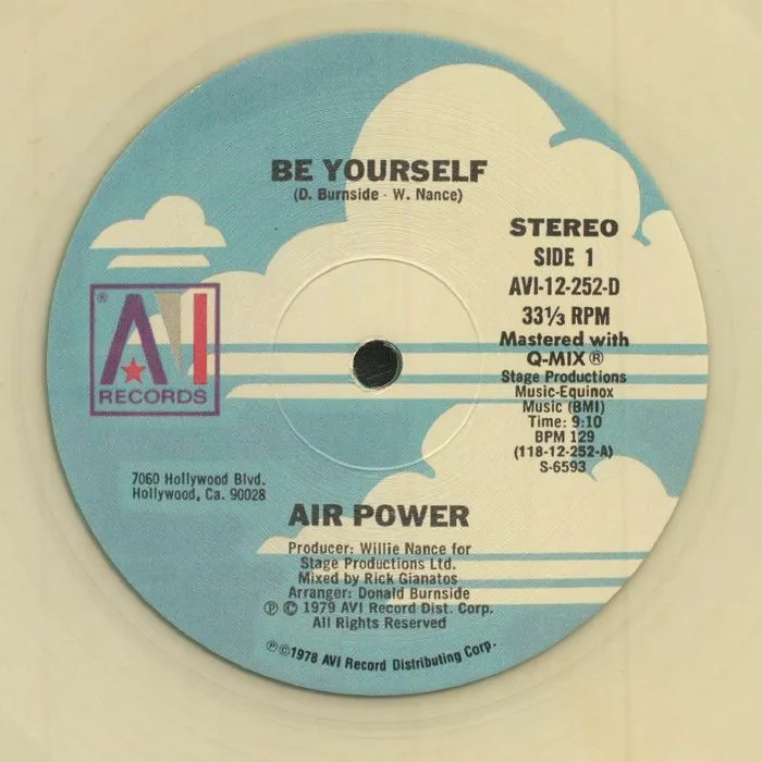 Front cover — AIR POWER — Be Yourself (reissue)