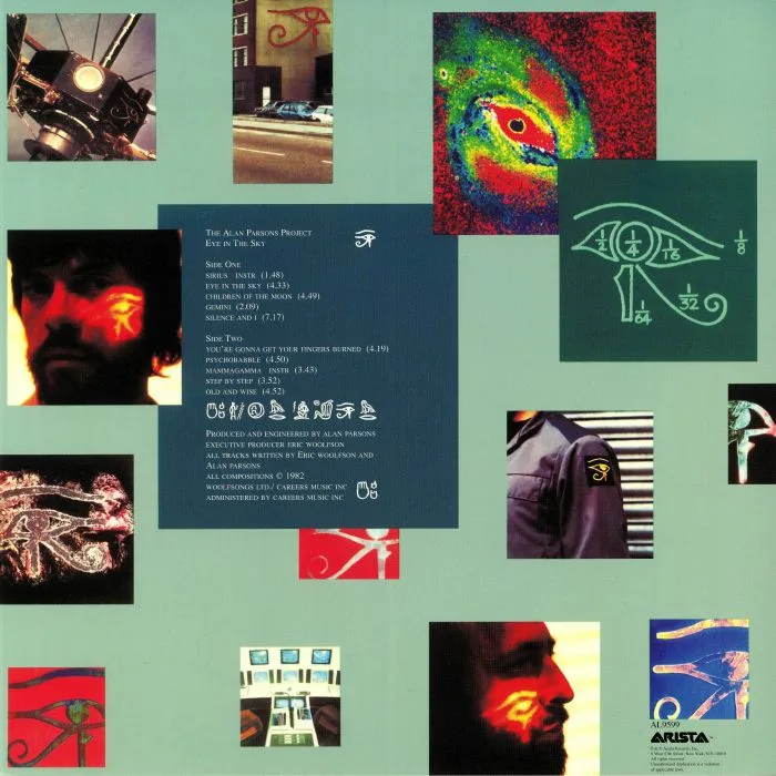 Обратная сторона обложки — The ALAN PARSONS PROJECT — Eye In The Sky