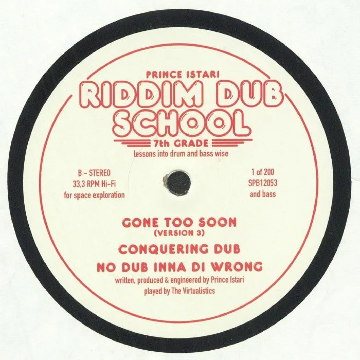 Back cover — PRINCE ISTARI — Riddim Dub School 7th Grade