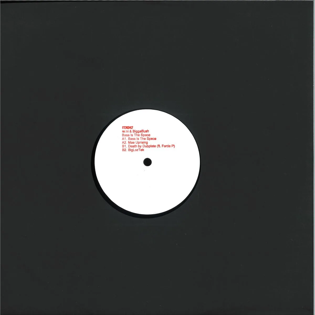 Back cover — re:ni & BiggaBush — Bass Is The Space