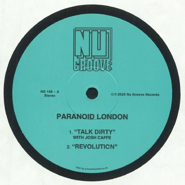 Front cover — PARANOID LONDON — Talk Dirty
