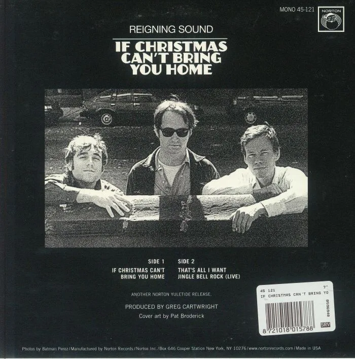 Обратная сторона обложки — REIGNING SOUND — If Christmas Can't Bring You Home (mono)