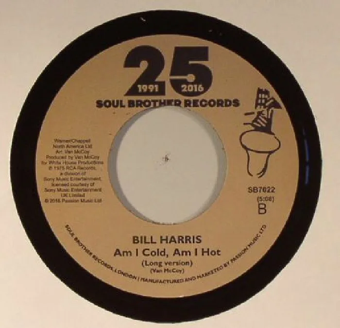 Обратная сторона обложки — Bill HARRIS — Am I Cold Am I Hot
