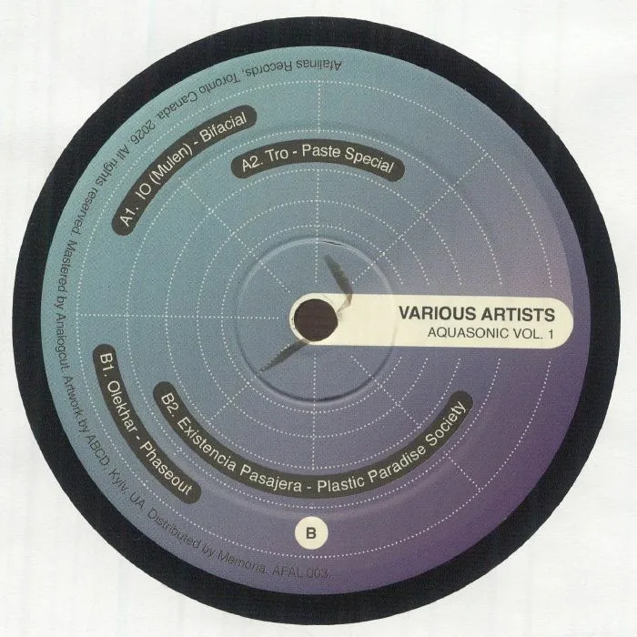 Back cover — IO (MULEN) / TRO / OLEKHAR / EXISTENCIA PASAJERA / OLEKHAR — Aquasonic Vol 1