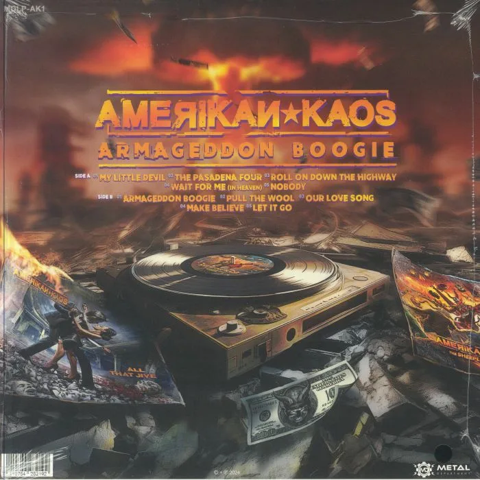 Back cover — AMERIKAN KAOS — Armageddon Boogie
