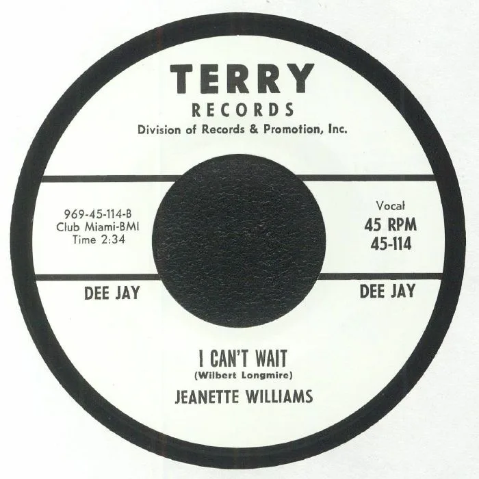 Jeanette WILLIAMS — I Can't Wait