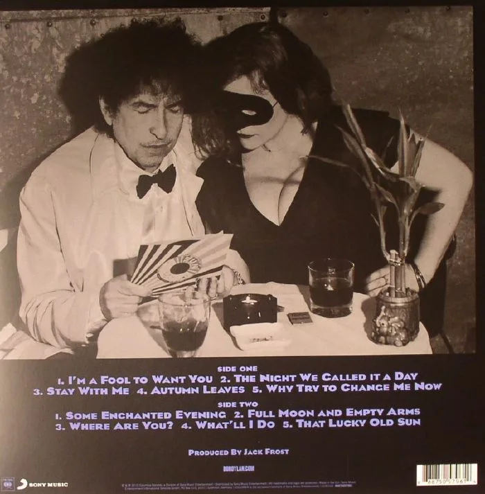 Back cover — Bob DYLAN — Shadows In The Night