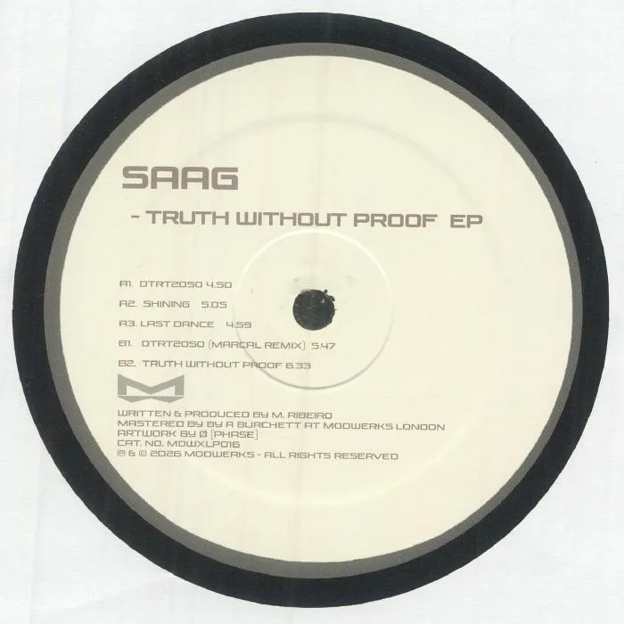 Обратная сторона обложки — SAAG — Truth Without Proof EP