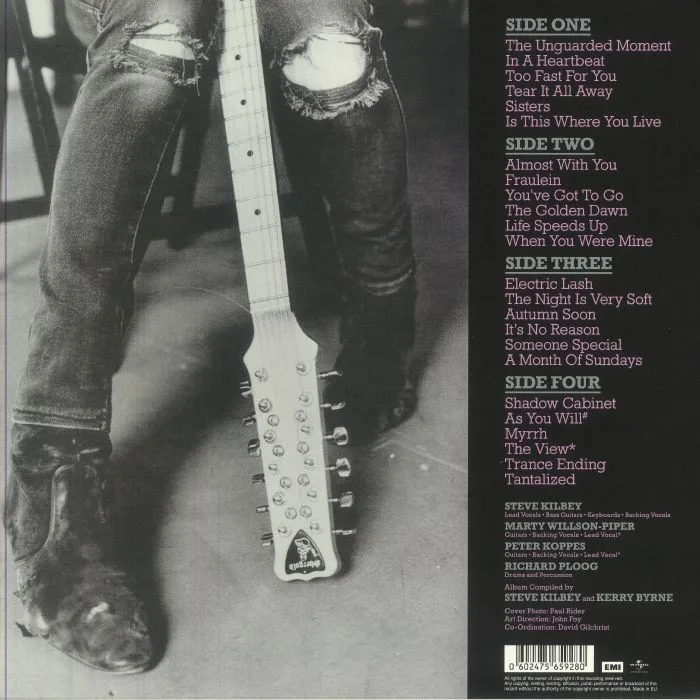 Back cover — The CHURCH — Hindsight 1980-1987