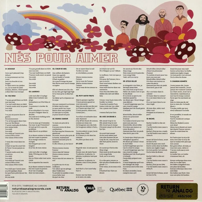 Back cover — MORT ROSE — Nes Pour Aimer