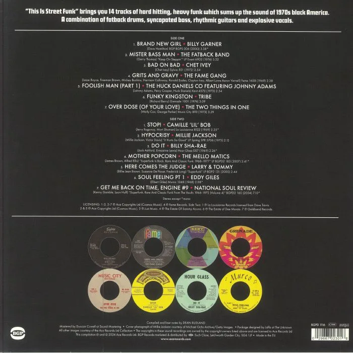 Обратная сторона обложки — VARIOUS — This Is Street Funk 1968-1974