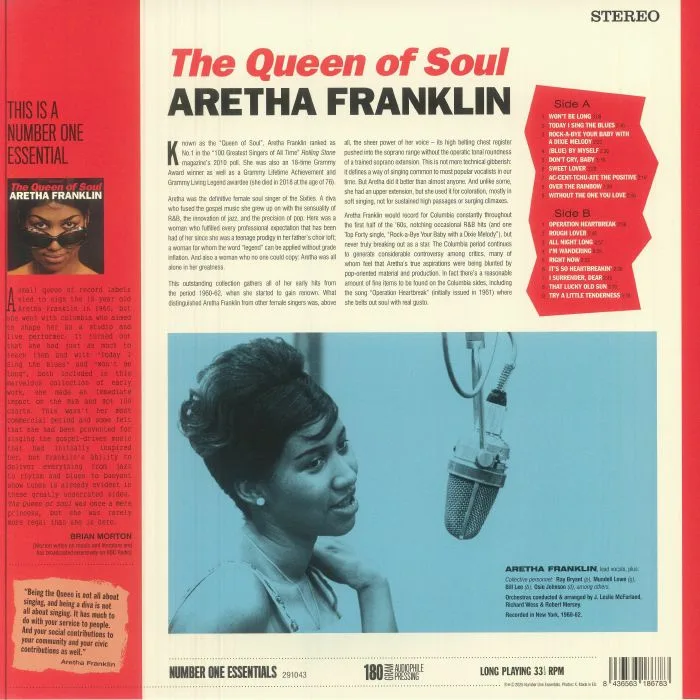 Обратная сторона обложки — Aretha FRANKLIN — The Queen Of Soul (reissue)