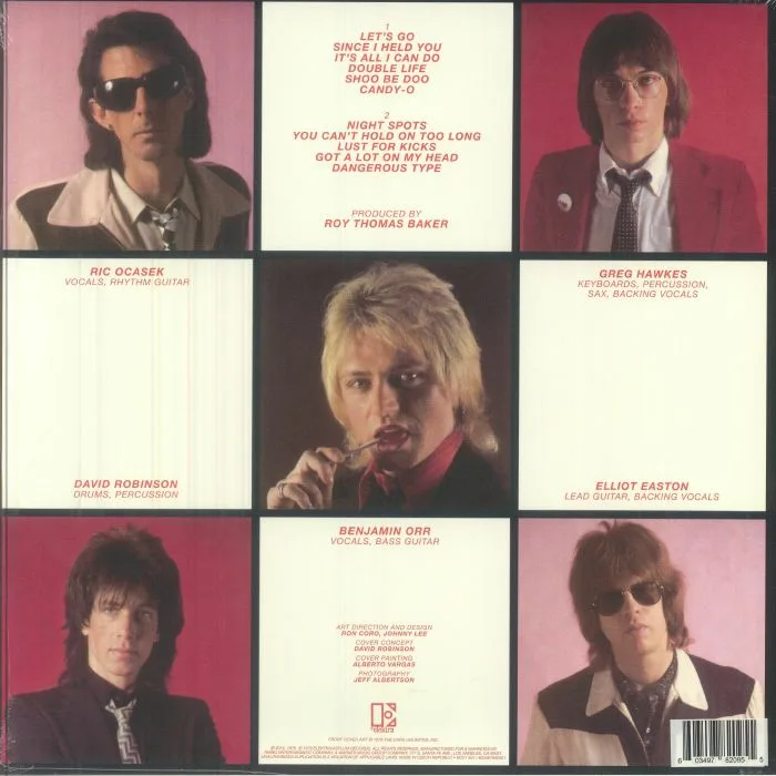 Обратная сторона обложки — The CARS — Candy O (reissue)