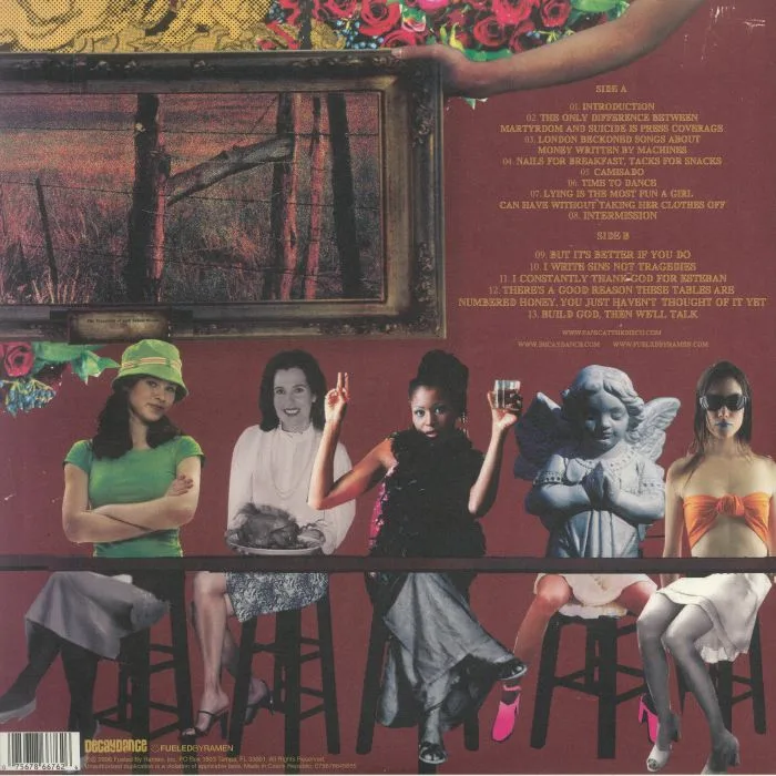 Back cover — PANIC! AT THE DISCO — A Fever You Can't Sweat Out (25th Anniversary Edition)