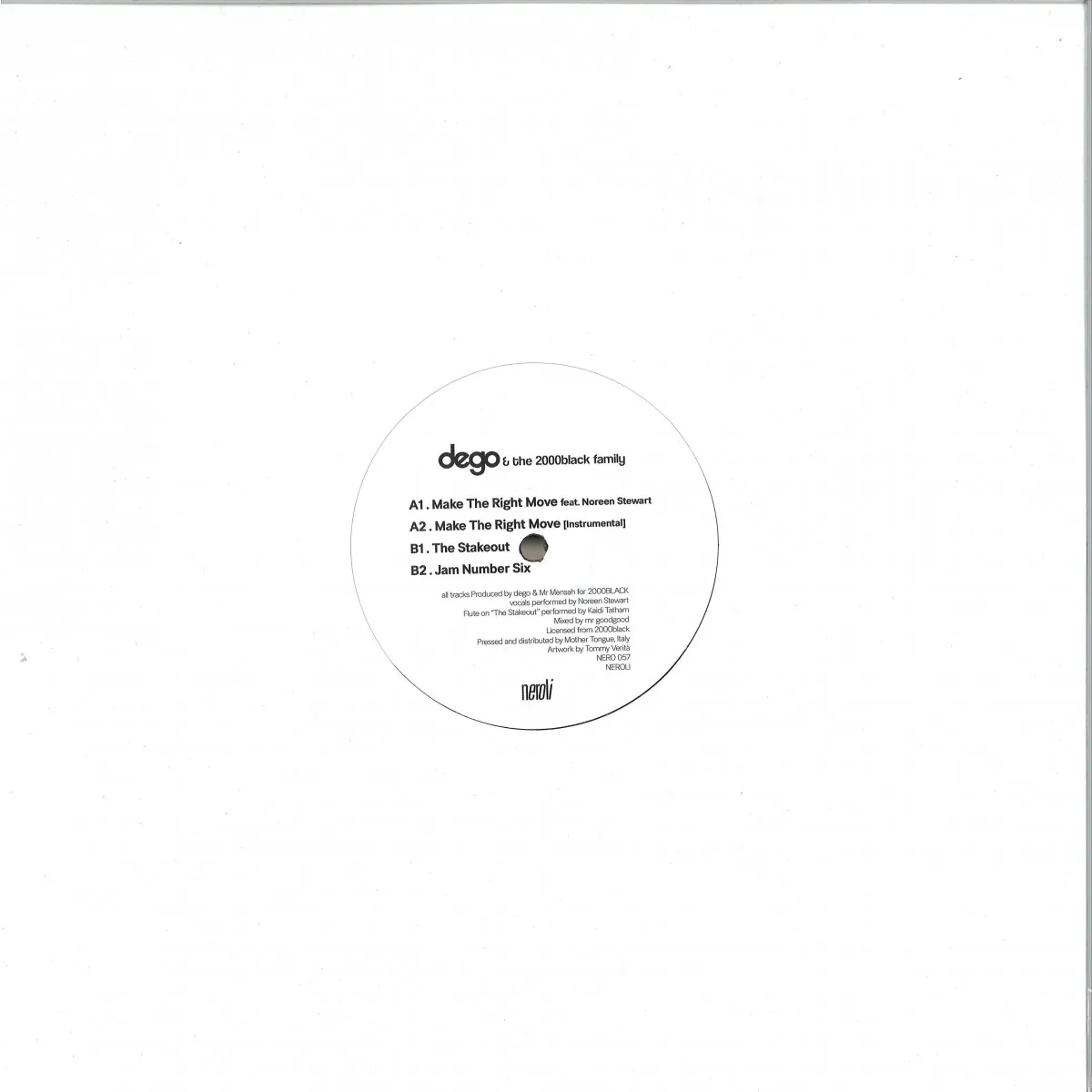 Back cover — Dego&The 2000Black Family — EP IV