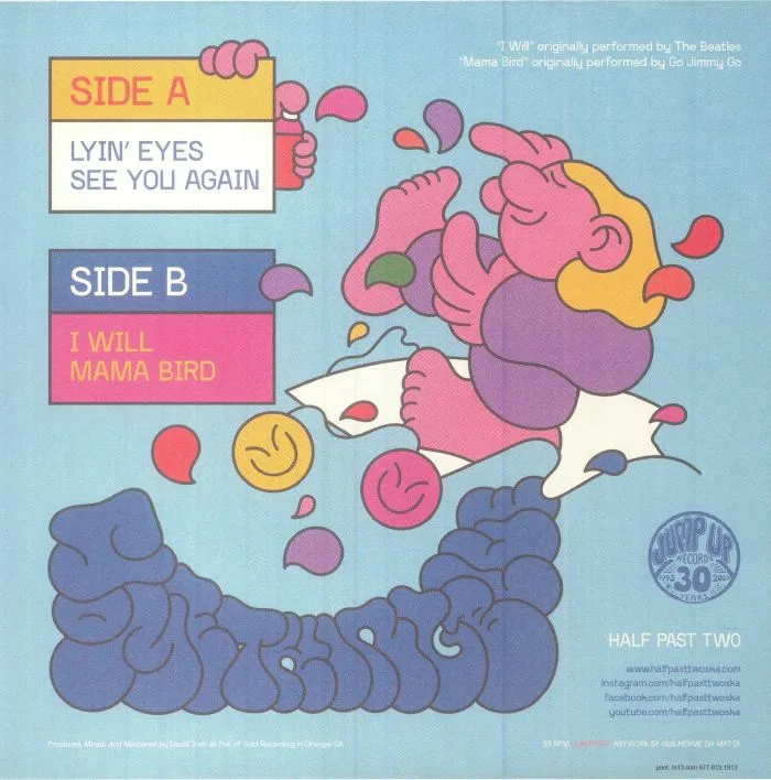 Back cover — HALF PAST TWO — Something Blue