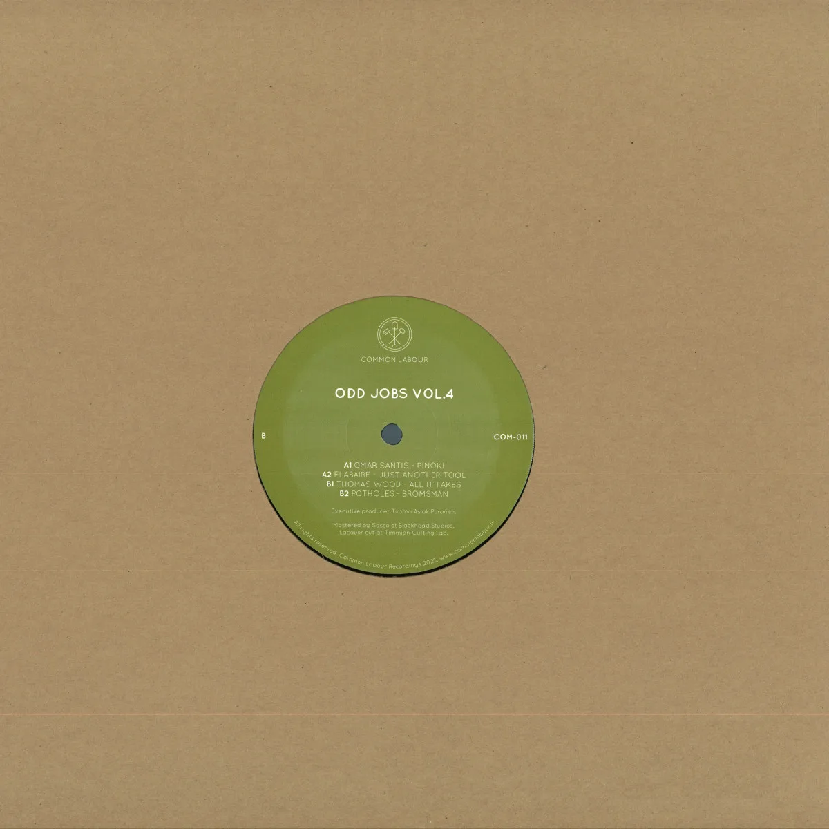 Back cover — Various — ODD JOBS VOL. 4 EP