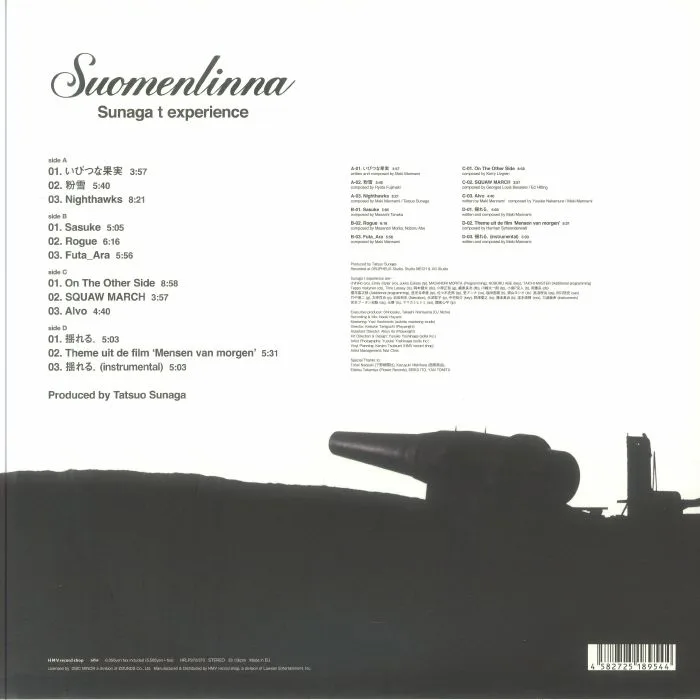 Back cover — SUNAGA T EXPERIENCE — Suomenlinna