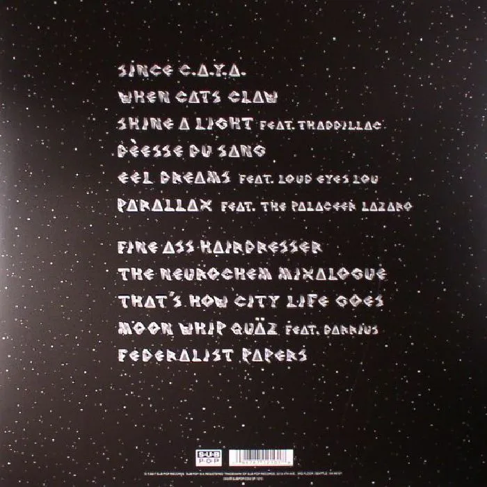 Обратная сторона обложки — SHABAZZ PALACES — Quazarz: Born On A Gangster Star