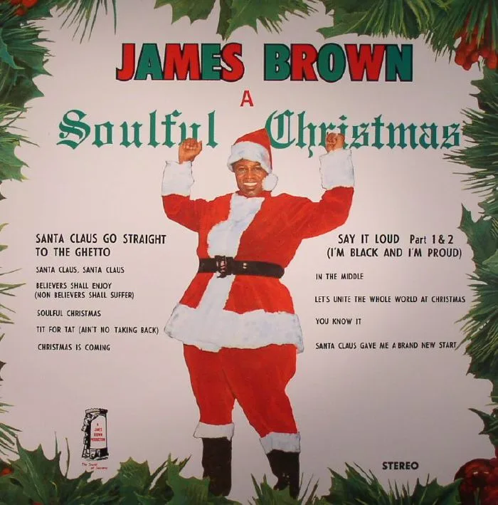Лицевая сторона обложки — James BROWN — A Soulful Christmas